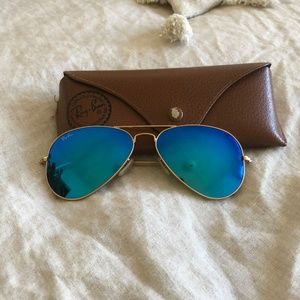 Ray-Ban Aviator Flash Lenses Blue Flash